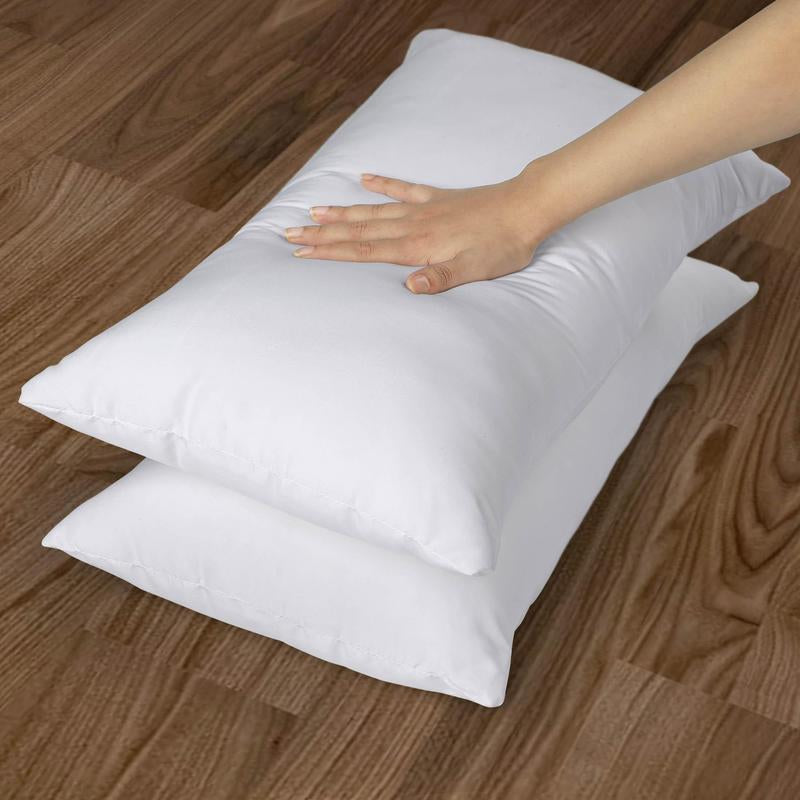 Utopia Bedding White Throw Pillow Inserts - Pack of 2 Durable Memory Foam for Bed & Couch - Soft 115 GSM Brushed Fabric - Breathable Comfortable Decorative Pillows