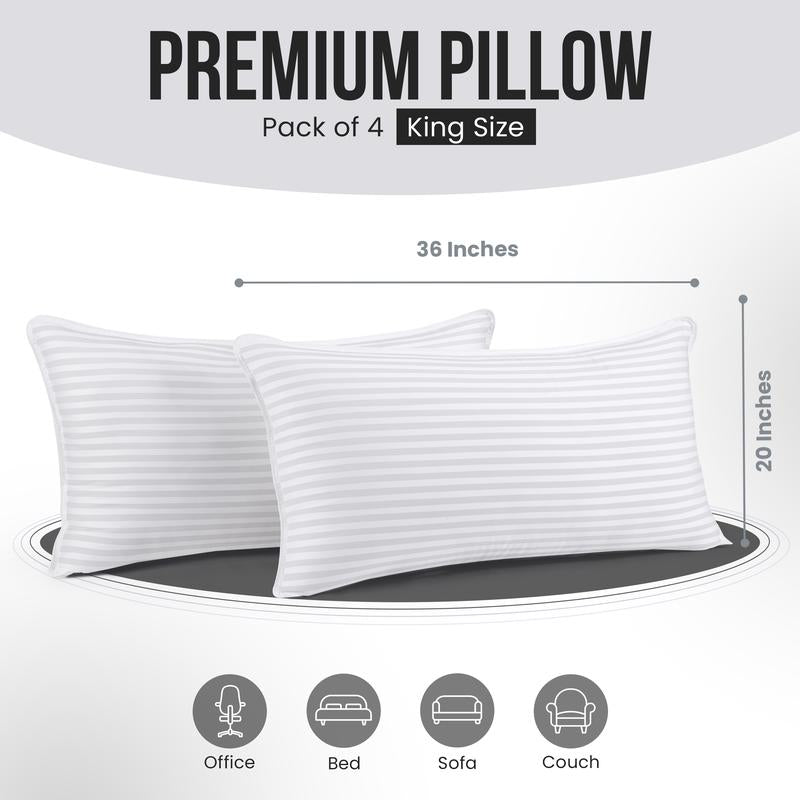 Hotel 4-Pack Luxury Sleep Pillows