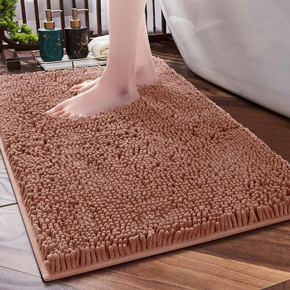 Luxury Chenille Bath Rug – Soft, Absorbent, and Non-Slip Bathroom Mat