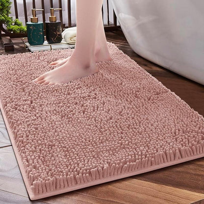 Luxury Chenille Bath Rug – Soft, Absorbent, and Non-Slip Bathroom Mat