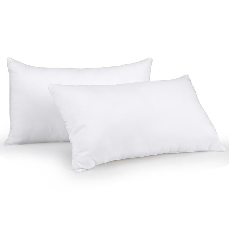 Utopia Bedding White Throw Pillow Inserts - Pack of 2 Durable Memory Foam for Bed & Couch - Soft 115 GSM Brushed Fabric - Breathable Comfortable Decorative Pillows