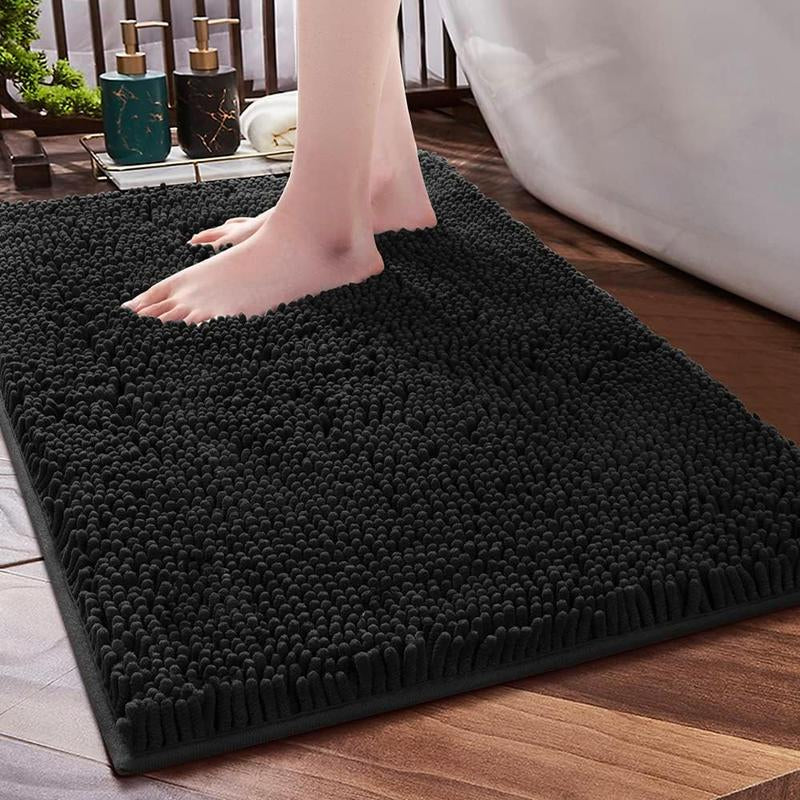 Luxury Chenille Bath Rug – Soft, Absorbent, and Non-Slip Bathroom Mat