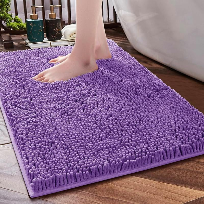 Luxury Chenille Bath Rug – Soft, Absorbent, and Non-Slip Bathroom Mat