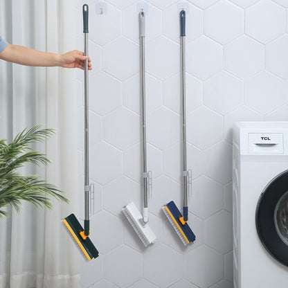 Stand-Up Power Scrub Brush with Squeegee and Tweezer
