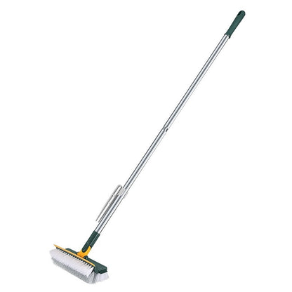 Stand-Up Power Scrub Brush with Squeegee and Tweezer