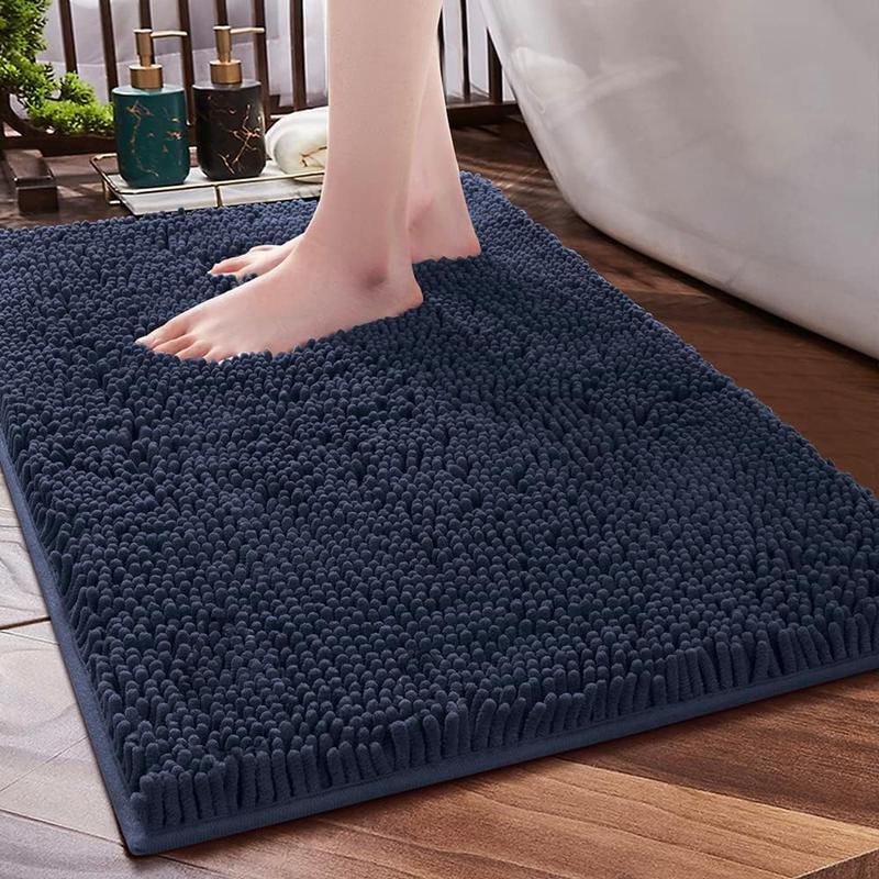 Luxury Chenille Bath Rug – Soft, Absorbent, and Non-Slip Bathroom Mat
