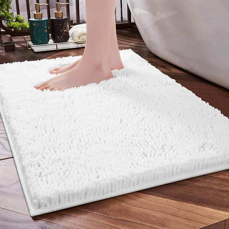 Luxury Chenille Bath Rug – Soft, Absorbent, and Non-Slip Bathroom Mat