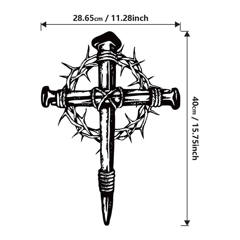 Exquisite Cross Metal Wall Art - A Spiritual Touch for Your Home, Office, or Faith-Inspired Space