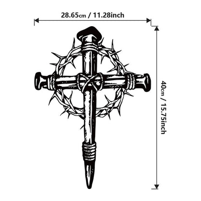 Exquisite Cross Metal Wall Art - A Spiritual Touch for Your Home, Office, or Faith-Inspired Space