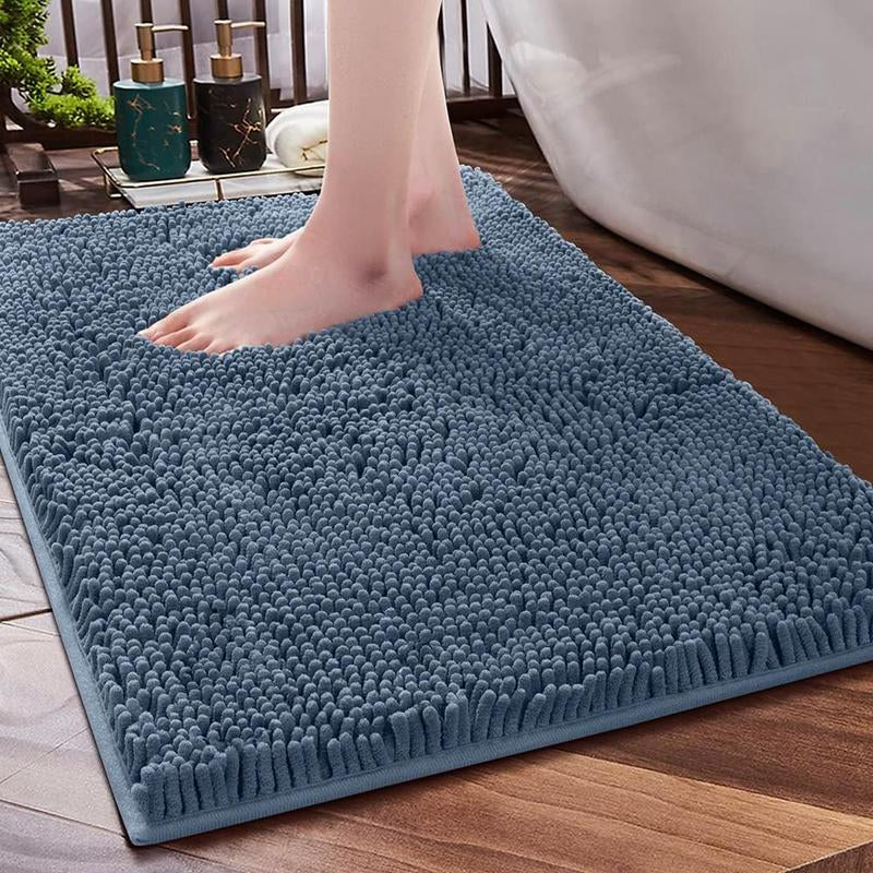 Luxury Chenille Bath Rug – Soft, Absorbent, and Non-Slip Bathroom Mat