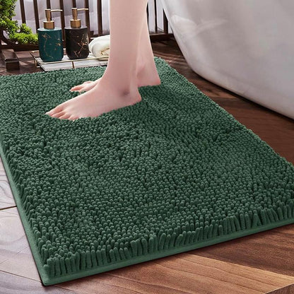 Luxury Chenille Bath Rug – Soft, Absorbent, and Non-Slip Bathroom Mat