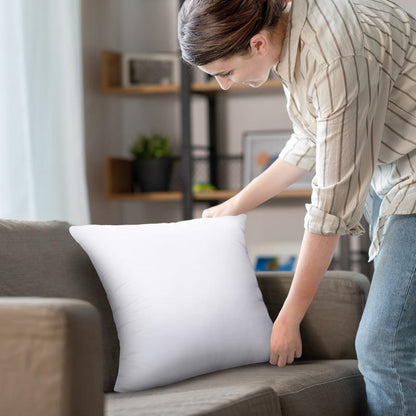 Utopia Bedding White Throw Pillow Inserts - Pack of 2 Durable Memory Foam for Bed & Couch - Soft 115 GSM Brushed Fabric - Breathable Comfortable Decorative Pillows