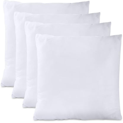 Utopia Bedding White Throw Pillow Inserts - Pack of 2 Durable Memory Foam for Bed & Couch - Soft 115 GSM Brushed Fabric - Breathable Comfortable Decorative Pillows